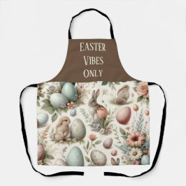 Vintage Spring Easter Bunny Decorative Egg Country Schürze