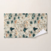 Vintage Spring Flowers and Butterflies Badhandtuch Set (Handtuch)
