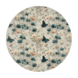 Vintage Spring Flowers and Butterflies Schneidebrett