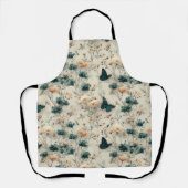 Vintage Spring Flowers and Butterflies Schürze (Vorderseite)