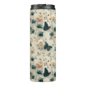Vintage Spring Flowers and Butterflies Thermosbecher (Rückseite)
