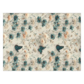 Vintage Spring Flowers and Butterflies Tischdecke (Vorderseite (Horizontal))
