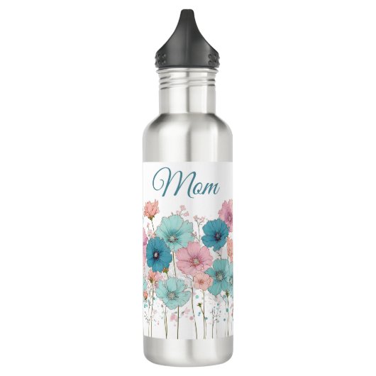 Vintage Spring Flowers for Mom Edelstahlflasche (Links)