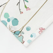 Vintage Spring Flowers for Mom Fleecedecke (Ecke)