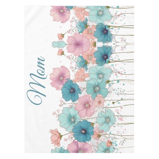 Vintage Spring Flowers for Mom Tischdecke (Vorderseite)