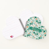 Vintage Spring Green Floral Personalized Notizblock (Innenseite)