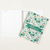 Vintage Spring Green Floral Personalized Planer (Anzeige)