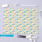 Vintage Spring Pastel Leaves Foliage Seidenpapier (Handwerk)