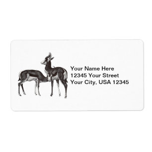 Vintage Springbok-Versandmarken