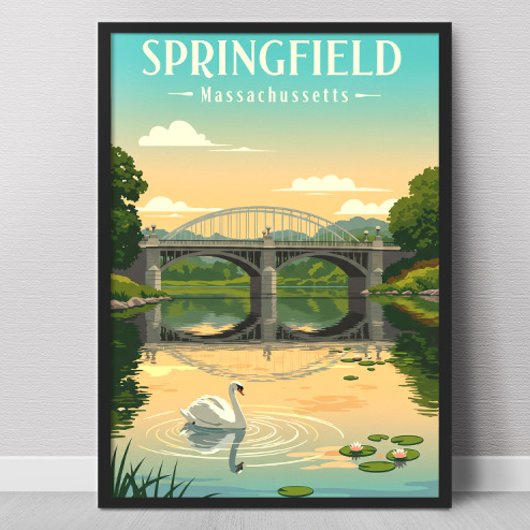 Vintage Springfield Massachusetts Poster