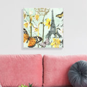 Vintage Springtime in Paris gedehnte Leinwand (Insitu (Wohnzimmer))