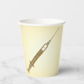 Vintage Spritze Medizinische Gesundheitspflege Ske Pappbecher (Vorderseite)