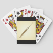 Vintage Spritze Medizinische Gesundheitspflege Ske Spielkarten (Rückseite)