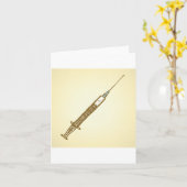 Vintage Spritze-Mitteilungskarten Karte (Gelbe Blume)