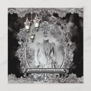 Vintage Spuk Einladung Damen-Halloween-Party