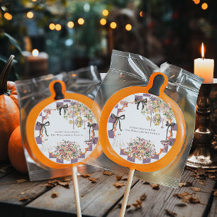Vintage-spukhafte Cottagecore-Halloween-Aufkleber Runder Aufkleber