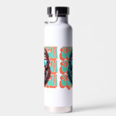 Vintage Squatch Retro-Stil Comic Pop-Art Trinkflasche (Rechts)