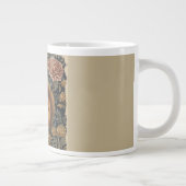 Vintage Squirrel and Flowers Pattern  Jumbo-Tasse (Rechts)