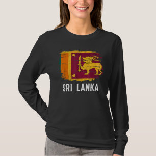 Vintage Sri Lanka Flagge für Sri-Lankesen T-Shirt