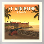Vintage St. Augustine Florida Poster (Vorne)