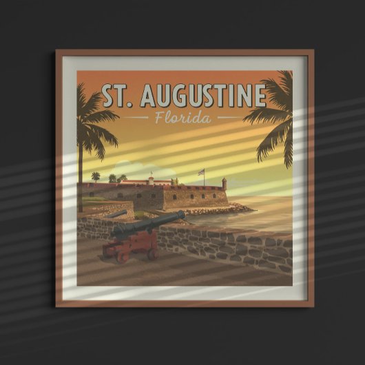 Vintage St. Augustine Florida Poster