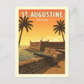 Vintage St. Augustine Florida Postkarte (Vorderseite)