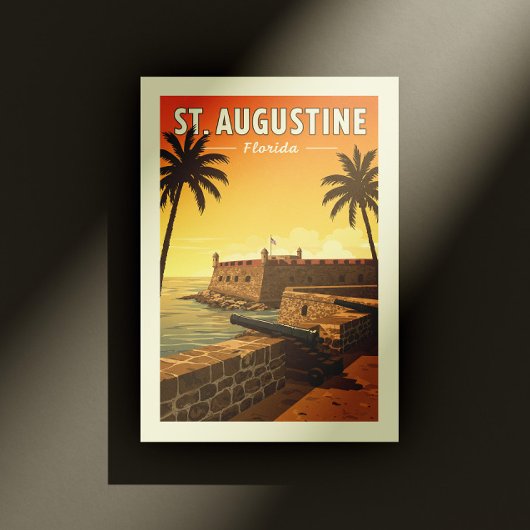 Vintage St. Augustine Florida Postkarte