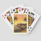 Vintage St. Augustine Florida Spielkarten (Rückseite)