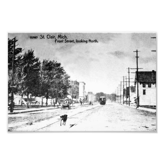 Vintage St. Clair Michigan Early 1900s Fotodruck (Vorne)