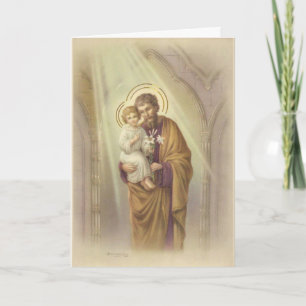 Vintage St. Joseph Vatertag Karte