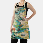 Vintage St Lawrence Seaway Postkarte Schürze (InSitu)