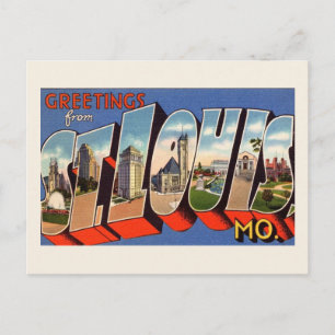 Vintage St. Louis Postkarte