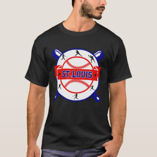 Vintage St. Louis Stadtbild Baseball für Männer Fr T-Shirt