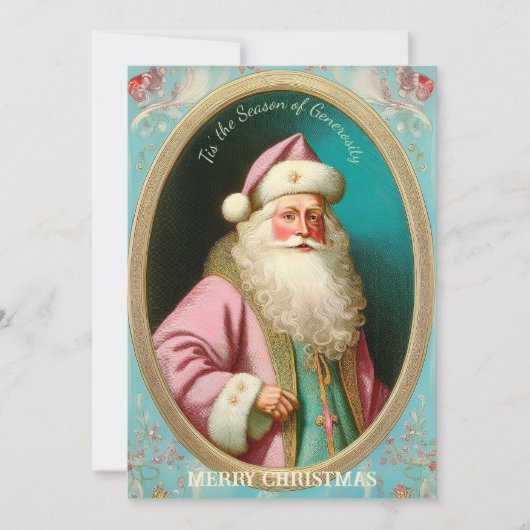 Vintage St. Nicholas Holiday Card Karte (Vorderseite)