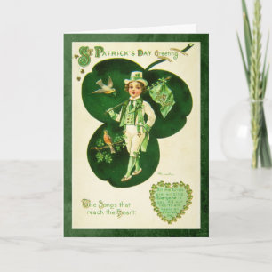 Vintage St. Patrick Grüße Karte