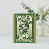 Vintage St. Patrick Grüße Postkarte (Stehend Vorderseite)