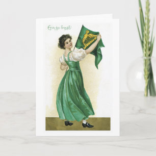 Vintage St Patrick Tageskarte Karte