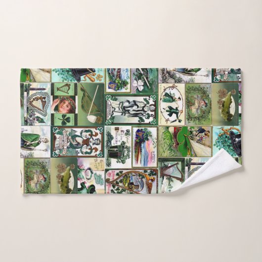 Vintage St Patrick's Badhandtuch Set (Handtuch)