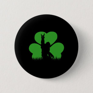 Vintage St. Patrick's Day Bigfoot Sasquatch Sankt  Button