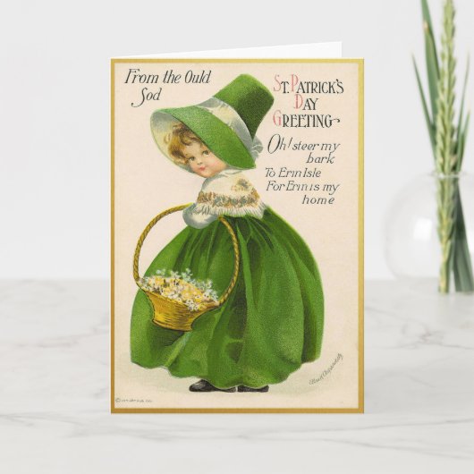 Vintage St Patrick's Day Card Karte (Vorderseite)