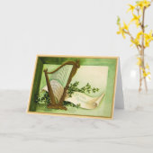 Vintage St Patrick's Day Card Karte (Gelbe Blume)