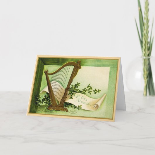 Vintage St Patrick's Day Card Karte (Vorderseite)