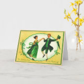 Vintage St Patrick's Day Card Karte (Gelbe Blume)