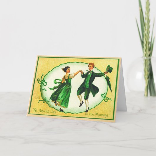 Vintage St Patrick's Day Card Karte (Vorderseite)