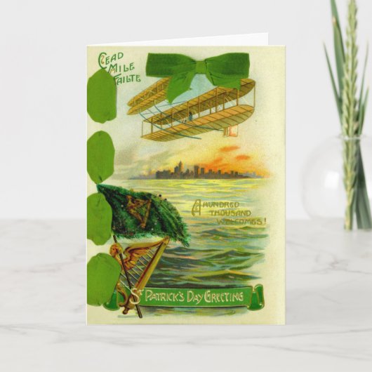 Vintage St Patrick's Day Card Karte (Vorderseite)