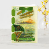 Vintage St Patrick's Day Card Karte (Gelbe Blume)