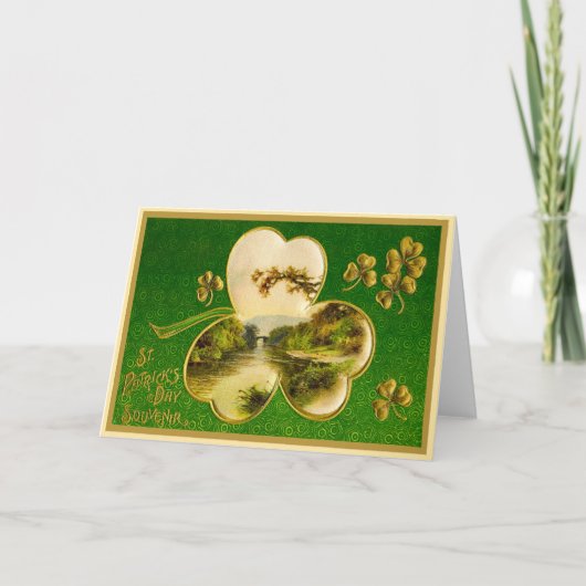 Vintage St Patrick's Day Card Karte (Vorderseite)