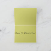 Vintage St Patrick's Day Card Karte (Innenseite)