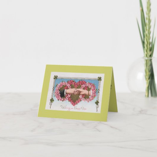 Vintage St Patrick's Day Card Karte (Vorderseite)