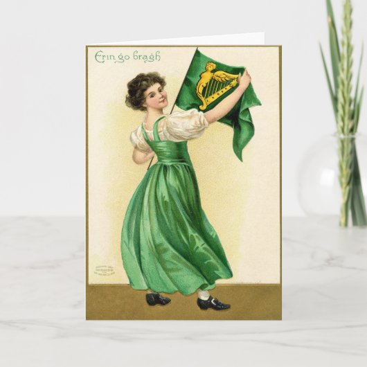 Vintage St Patrick's Day Card Karte (Vorderseite)